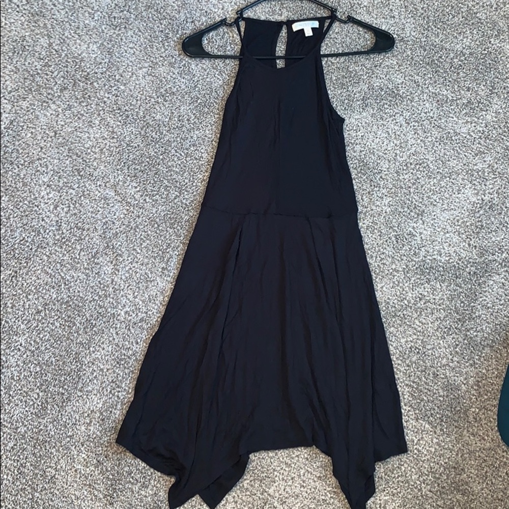 Black mink dress